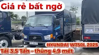 Xe tải Hyundai w750l 3.5 tấn thùng 4.9 mét | Xe tải 3 Tấn 5 thùng 4.9 mét #xetaihyundai #hyundaiw750