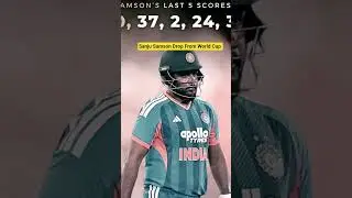Sanju samson Drop from world cup! #cricketnews #sanjusamson #viral #dreams