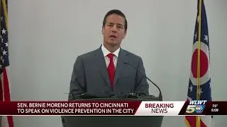 Ohio Sen. Bernie Moreno returns to Cincinnati to address violence prevention