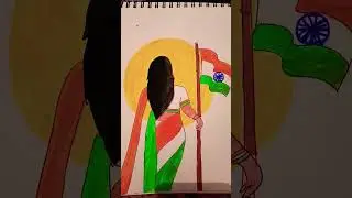 Indian flag drawing #drawing #art