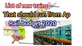 New trains of Andhra, that should run || Rail budget 2020 || Mr railway