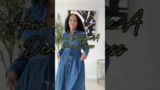 How To Style a Denim Dress For Spring/Summer #ootd