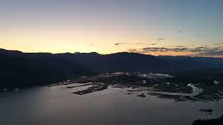 DRONEY 4 FULL ALTITUDE SUNSET RUN OVER KITIMAT VILLAGE #sunset #djimini4pro