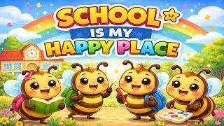 School Is My Happy Place #kidssongs #kindergarten #schoolsongs