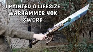 Painting a Warhammer 40K sword
