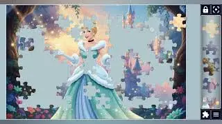 Cinderella's Enchanted Evening:A Magical Return to the Castle 👑🏰🪩💫🌌//jigsaw Challenge Hub🧩//