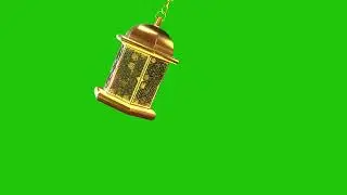 Eid Mubarak lantern  Ramadan Green Screen.