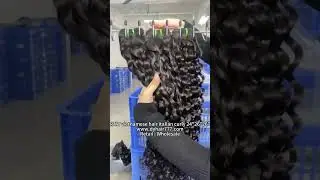 Raw vietnamese italian curly bundles 24' 26' 26 inch  #dyhair777 #rawhairvietnam