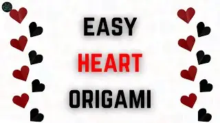Easy HEART making origami |GMRVS ARTS AND CRAFTS| #heart #origami