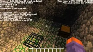 1]Epic Abandoned mineshaft, Double Ravine, dungeon Minecraft seed 1.5.2