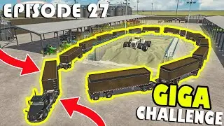 Filling THE LONGEST ROAD TRAIN in FS22 w/ 7 MILLION SILAGE | $100 MILLION CHALLENGE