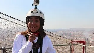 WATCH: Minnie Dlamini takes the plunge off Orlando Towers
