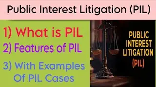 Public Interest Litigation (PIL) II Meaning ,Features and Examples Of PIL II With Examples of PIL