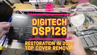 Digitech DSP128 Restoration in 2022 - Part 8 - Top Cover Removal For Battery Change Only