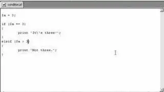 Perl Tutorials -Part 34- The 'elsif ladder'
