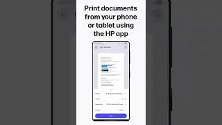 Imprime documentos desde tu tel&eacute;fono o tablet usando la app de HP | Impresoras HP #shorts