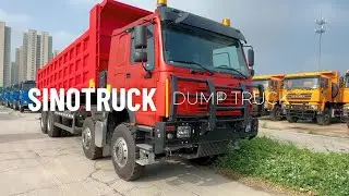 SINOTRUK HOWO 8x4 Dump Truck Review: 400HP Weichai Engine & Heavy Duty Tipper.
