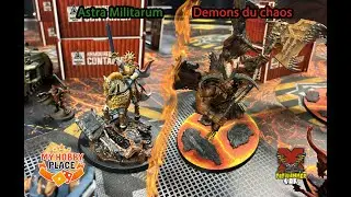 V10- Astra Militarum (nouveau detachement) vs Chaos d&eacute;mons - warhammer 40k - 2000 pts