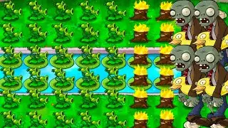 Plants Vs Zombies | Threepeater Vs Ducky Tube Zombie | Mod Gameplay Part 13 - HD
