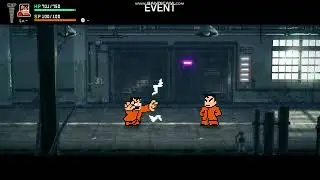 Yamada vs Kobayashi on River City: Rival Showdown