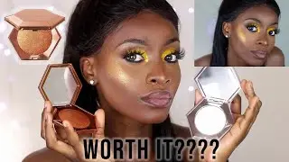 New @fentybeauty DIAMOND BOMB Highlighter in Cognac Candy and How many Carats Review