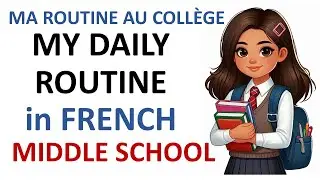 My DAILY ROUTINE in FRENCH Middle School Ma ROUTINE QUOTIDIENNE en fran&ccedil;ais &agrave; l'&eacute;cole au coll&egrave;ge