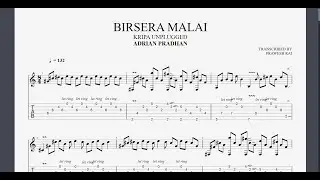 Adrian Pradhan | Birsera Malai | Kripa Unplugged | Solo + Outro Guitar Pro Tab