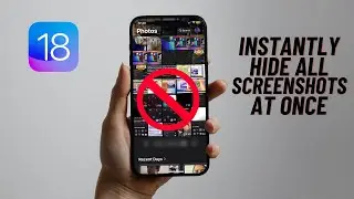 How to Instantly Hide All Screenshots At Once in Photos App in iOS 18