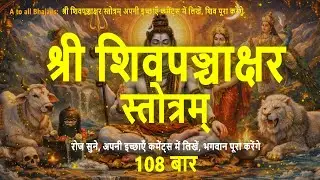 श्री शिव पञ्चाक्षर स्तोत्रम् धीरे धीरे 108 बार शांति से गाया Shiva Panchakshara Stotram Lyrics 108