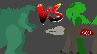 Godzilla Earth vs Cthulhu and SCP-682 (Stick Nodes Animation)