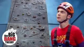 Sheldon is Terrified of Rock Walls | The Big Bang Theory
