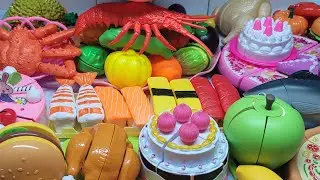 Cutting Yummy food Satisfying ASMR Toys Fruits  with Vegetables
