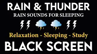 🌧 Infinite Black Screen Rainfall for Sleep Study and Serenity 10 Hours