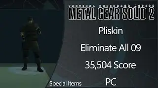 MGS2: Substance | PC | Pliskin | Eliminate All | Level 09 | Special Items | 35504 Score