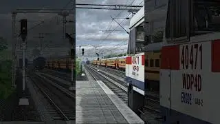 Cenematic Train Crossing |Pure Indian Railways Vibes #BHARAT IRON WHEEL #indianrailways #railworks