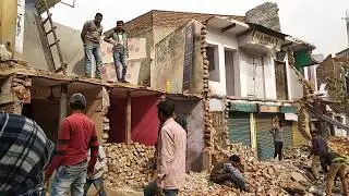 Dodhpur, Aligarh view after unauthorized construction vandalized || Smart City Aligarh || 2019