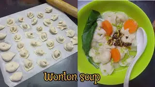 Wonton Soup in Chili Garlic Oil