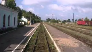 Бологое - Полоцкая ж.д. Проезжаем ст. Торопец