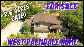 West Palmdale Homes for Sale | 2.6 Acres | 4 bed + 3 bath + Library | 2,745 SF | 2045 W Avenue N12