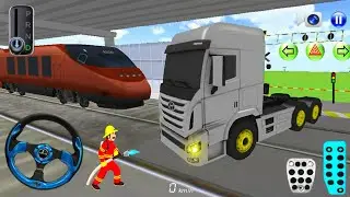 Epic Truck Crash Vs Bullet Train 🚄 | 3D Driving Class 2025 | Android iOS Gameplay 🎮