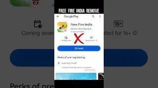 Free Fire India Removed From Play Store 🥺 Last Hope Gone #srikantaff
