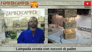 Lampada con zoccoli di bancale