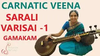 Carnatic Veena : Sarali Varisai-1 with Gamakam