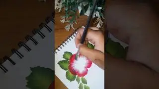 beautiful rose painting one strock art 🎨 #flowerpainting #viralshort #painting