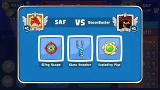 Angry Birds Friends. Star Cup Brawl! SAF vs BaconBuster. Passage from Sergey Fetisov
