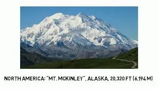 7 highest Points from Seven continents