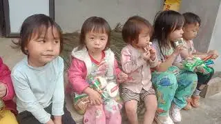 The excitement of highland children when they have candy to eat