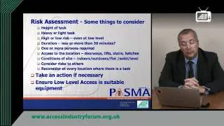 PASMA Mobile Working Platforms - Low Level Access - Toolbox Talk