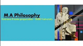 DU MA Philosophy Entrance Exam 2020 || Full Guidance || DUET || M.A Philosophy