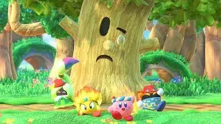 Kirby Star Allies - Walkthrough Part 2 - Whispy Woods & King Dedede